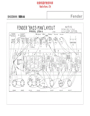Fender_bassman_5e6a 电路图 维修原理图.pdf