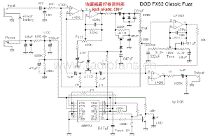 Dodfx52_classic_fuzz 电路图 维修原理图.pdf
