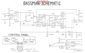 Fender_bassman_sf_schem 电路图 维修原理图.pdf