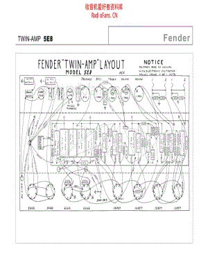 Fender_twin_5e8 电路图 维修原理图.pdf