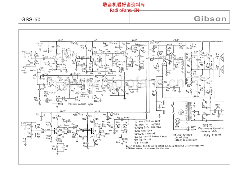 Gibson_gss_50 电路图 维修原理图.pdf_第1页