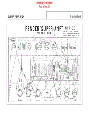Fender_super_5d4 电路图 维修原理图.pdf