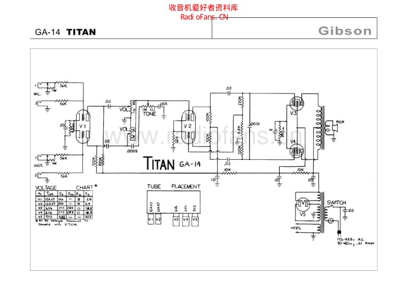 Gibson_ga_14_titan 电路图 维修原理图.pdf_第1页