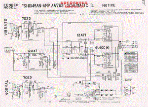 Fender_showman_aa763_schematic 电路图 维修原理图.pdf