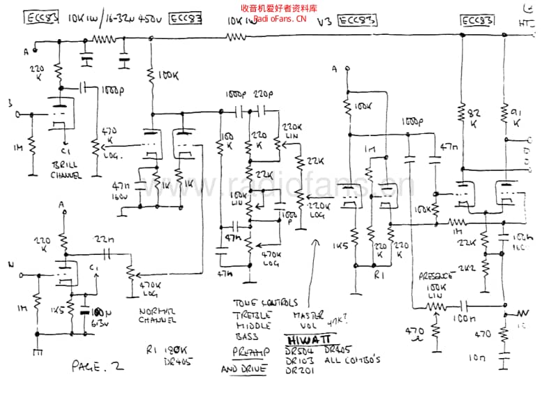 Hiwatt_400w_dr405 电路图 维修原理图.pdf_第1页
