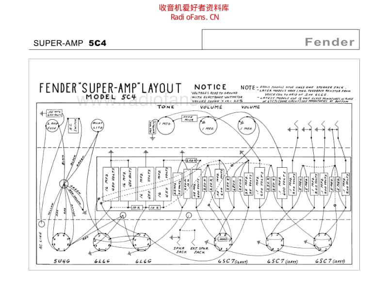 Fender_super_5c4 电路图 维修原理图.pdf_第1页