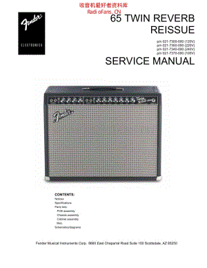 Fender_65_twin_reverb_manual 电路图 维修原理图.pdf