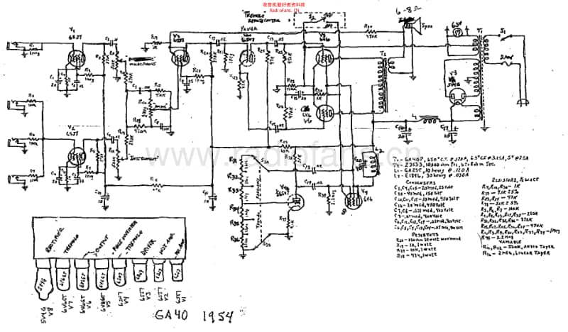 Gibson_ga40_2 电路图 维修原理图.pdf_第1页