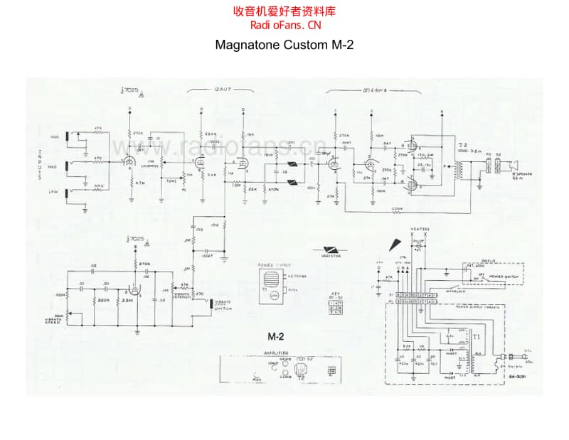 Magnatone_M2 电路图 维修原理图.pdf_第1页