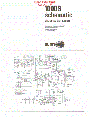Sunn_1000s 电路图 维修原理图.pdf