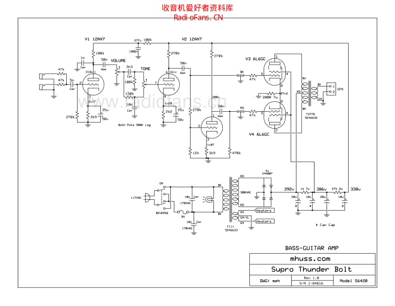 Supro_thunderbolt 电路图 维修原理图.pdf_第1页