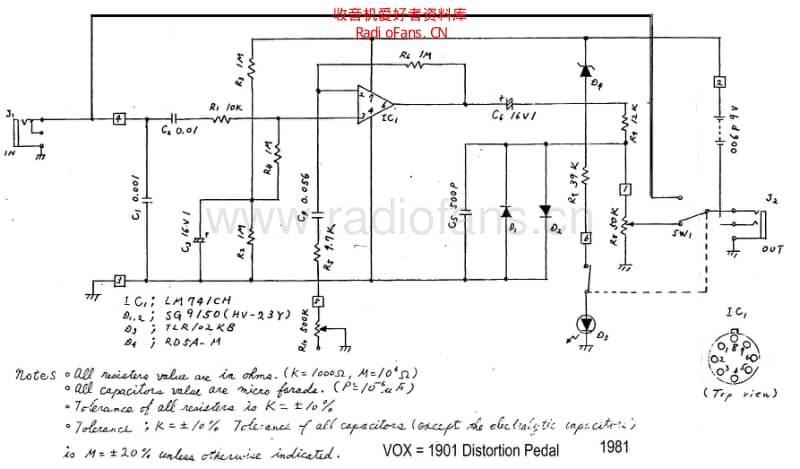 Vox_1901_dist 电路图 维修原理图.pdf_第1页
