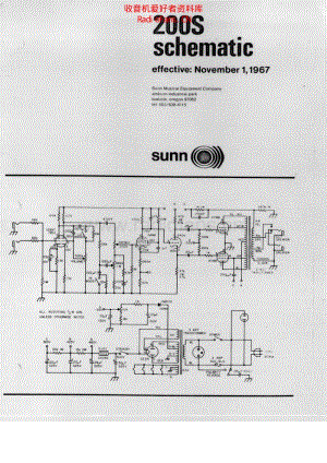 Sunn_200s2 电路图 维修原理图.pdf