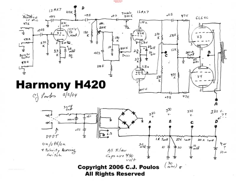 Valco_harmony_h420 电路图 维修原理图.pdf_第3页