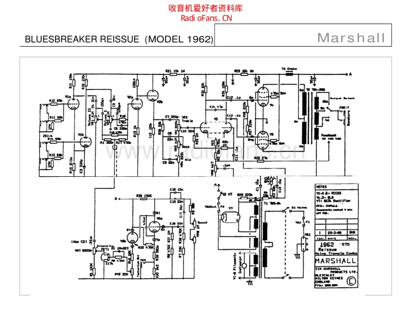 Marshall_bluesbreaker_reissue_1962 电路图 维修原理图.pdf_第1页