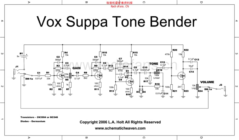 Vox_suppa_tonebender_lah 电路图 维修原理图.pdf_第1页