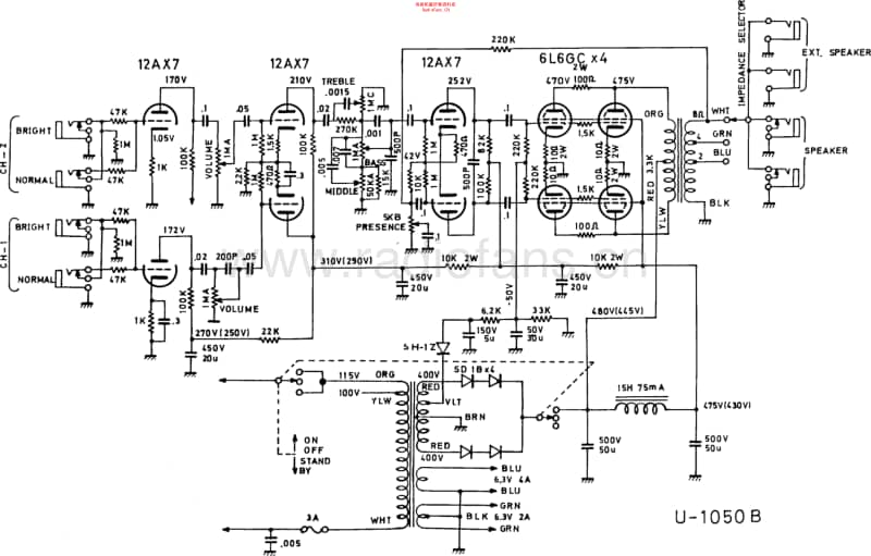 Univox1050bass 电路图 维修原理图.pdf_第1页