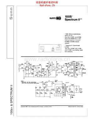 Sunn_100s_plus_and_spectrum_ii 电路图 维修原理图.pdf