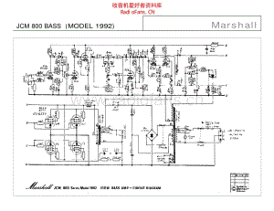 Marshall_jcm_800_bass_1992 电路图 维修原理图.pdf