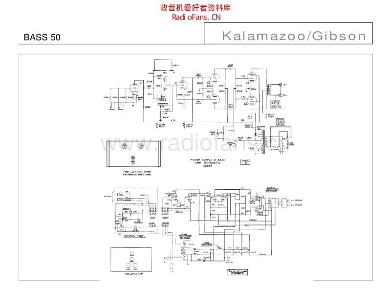 Kalamazoo_gibson_bass_50 电路图 维修原理图.pdf_第1页