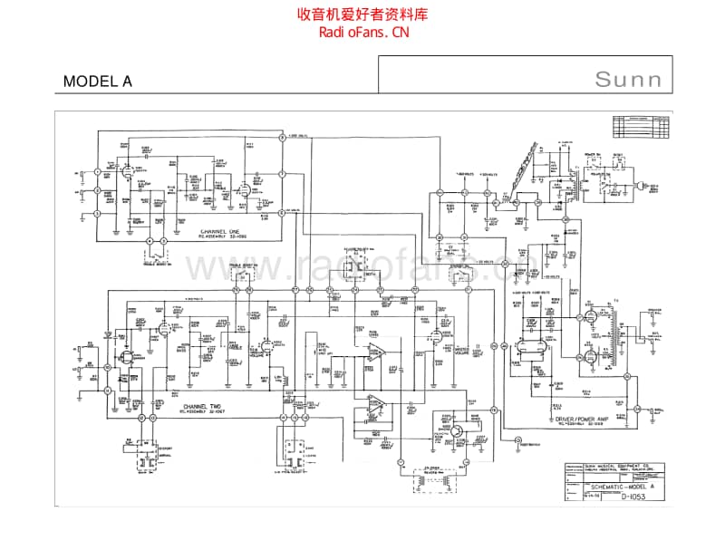 Sunn_model_a 电路图 维修原理图.pdf_第1页