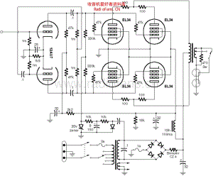 Vox_ac100_poweramp 电路图 维修原理图.pdf