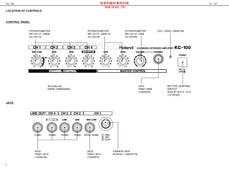 Roland_kc_100_amplifier 电路图 维修原理图.pdf_第2页