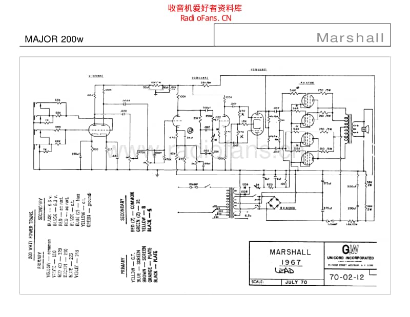 Marshall_major_200w 电路图 维修原理图.pdf_第1页