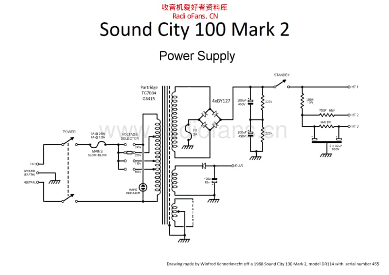 Sound_City_100_Mk2_DR114 电路图 维修原理图.pdf_第2页