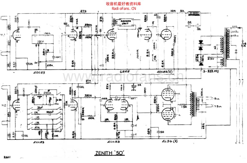 Selmer_zenith_50w 电路图 维修原理图.pdf_第1页