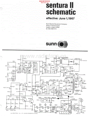 Sunn_sentura2 电路图 维修原理图.pdf