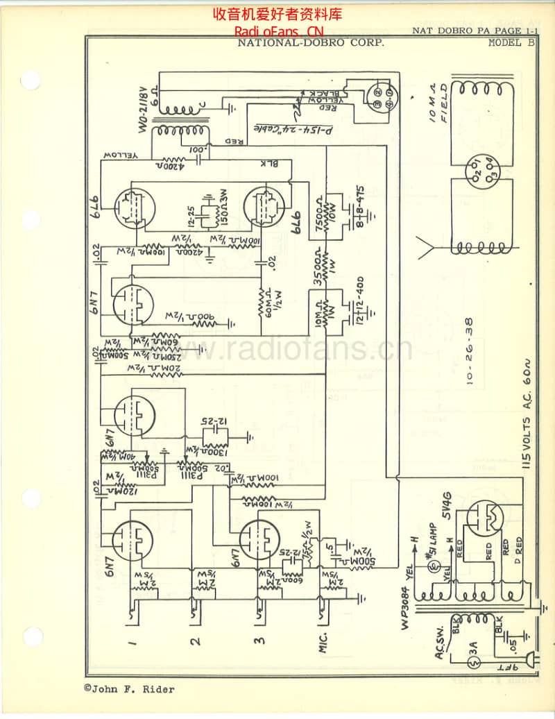 National_dobro_b_1938 电路图 维修原理图.pdf_第1页