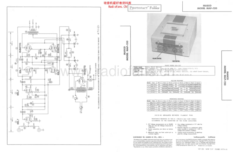 Masco_map120 电路图 维修原理图.pdf_第1页