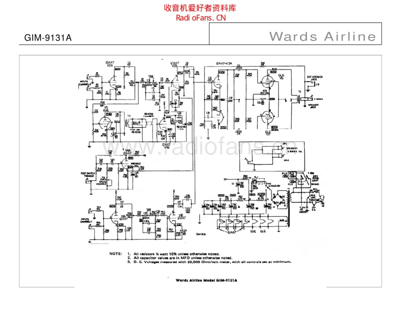 Wards_airline_gim_9131a 电路图 维修原理图.pdf_第1页
