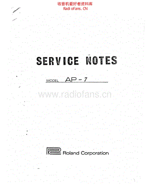Roland_jet_phaser_ap_7_service_manual 电路图 维修原理图.pdf