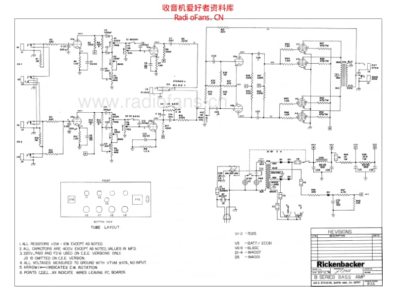 Rickenbacker_b115 电路图 维修原理图.pdf_第1页