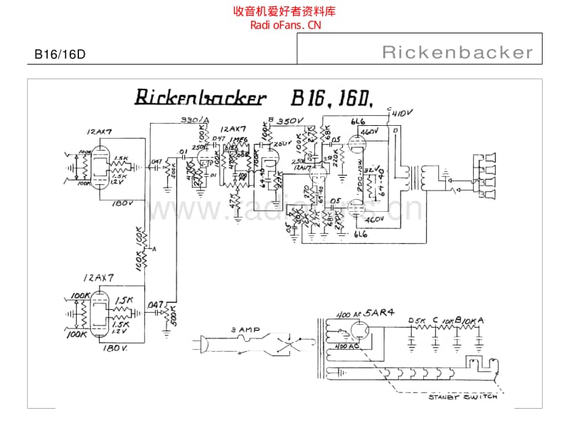 Rickenbacker 电路图 维修原理图.pdf_第1页
