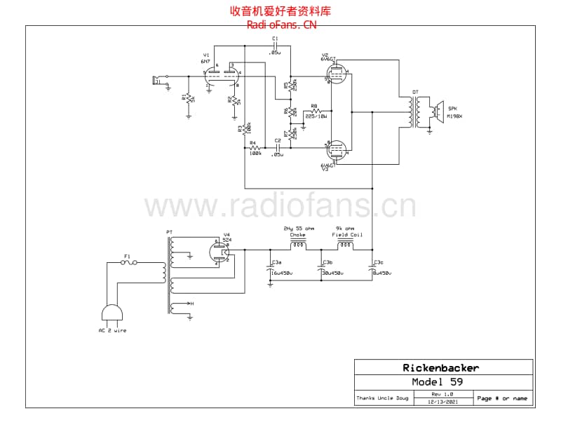 Rickenbacker_Model_59 电路图 维修原理图.pdf_第1页