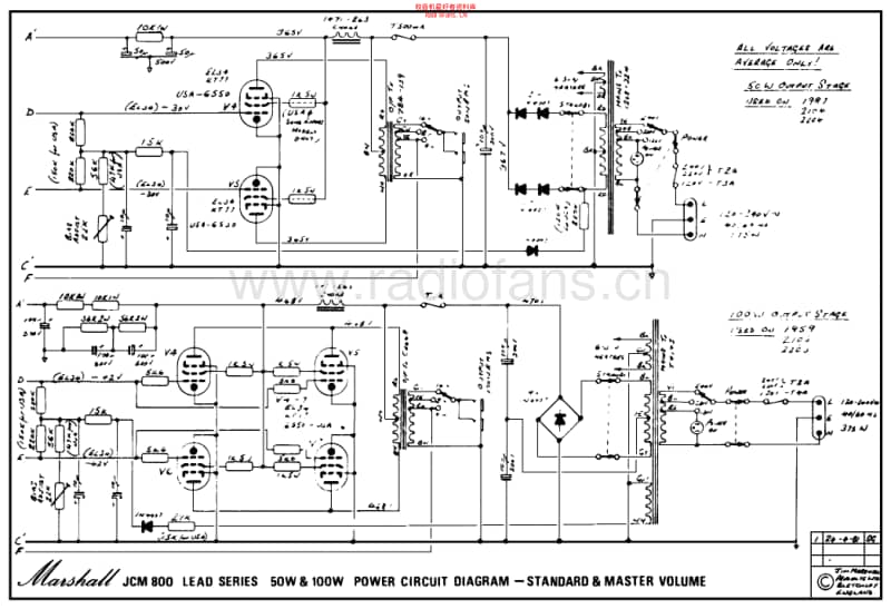 Marshall_jcm800_superlead_100w_1959a 电路图 维修原理图.pdf_第2页