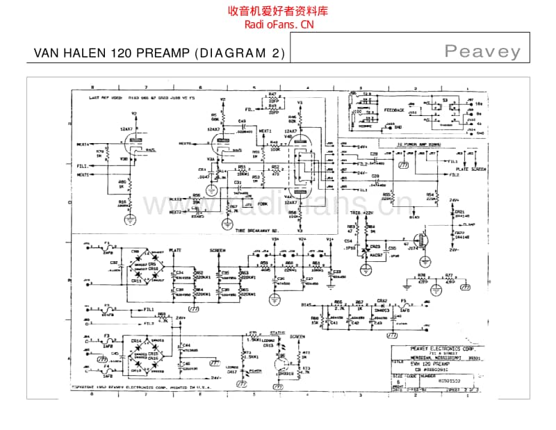 Peavey_van_halen_120_preamp 电路图 维修原理图.pdf_第2页