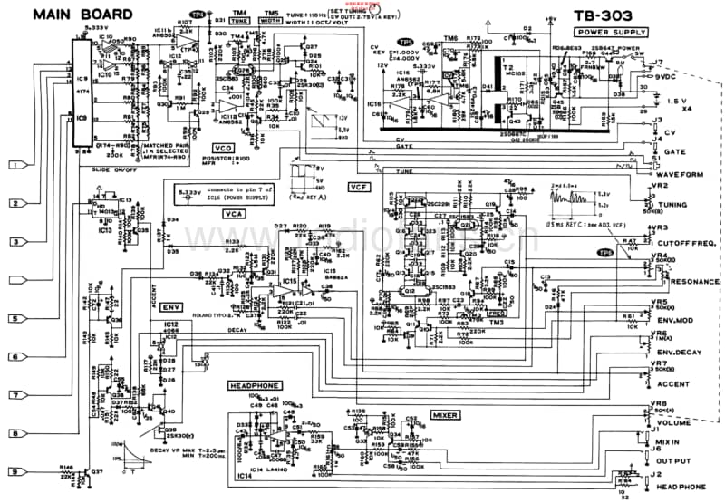 Roland_tb303 电路图 维修原理图.pdf_第1页