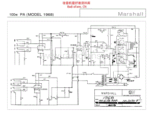 Marshall_100w_200w_pa_1968 电路图 维修原理图.pdf