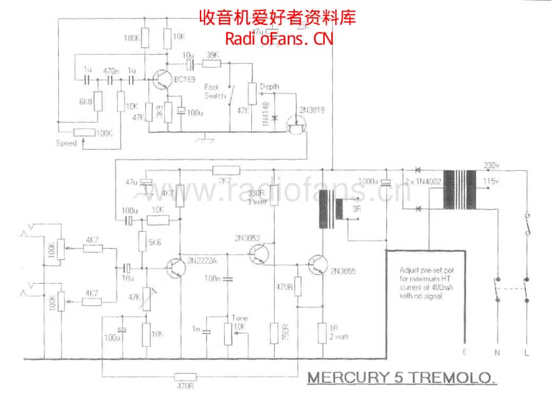 Selmer_ss_mercury_tremolo_5w 电路图 维修原理图.pdf_第1页