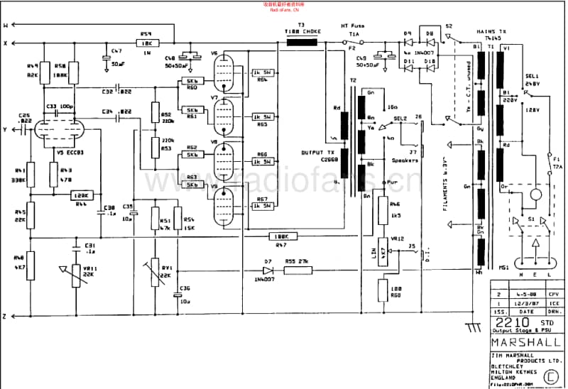 Marshall_jcm800_splitch_100w_2210 电路图 维修原理图.pdf_第2页