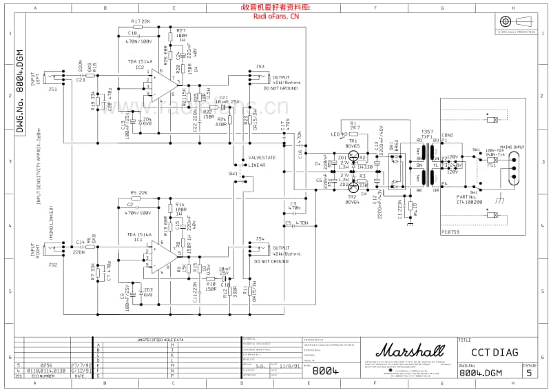Marshall_rackmount_2x40w_8004 电路图 维修原理图.pdf_第1页