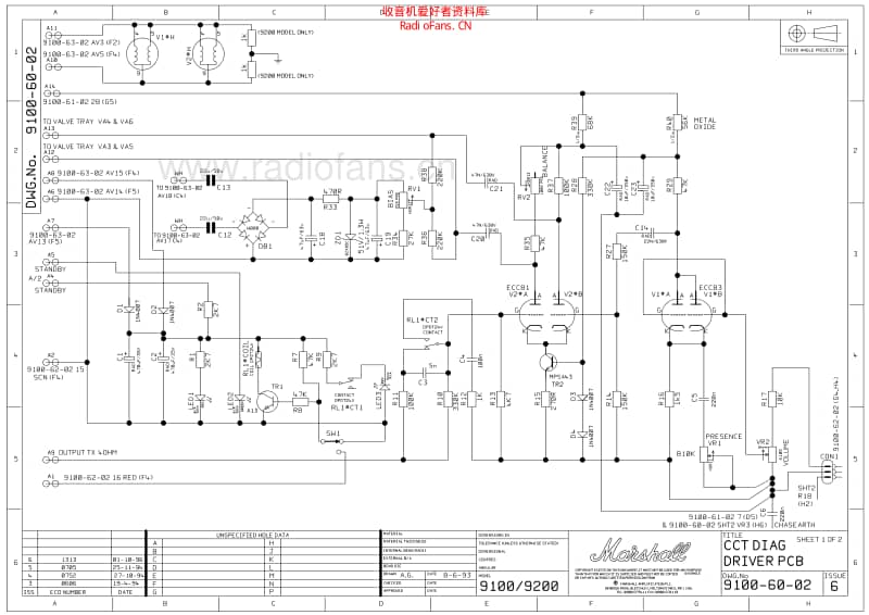 Marshall_9200_2x100w 电路图 维修原理图.pdf_第1页