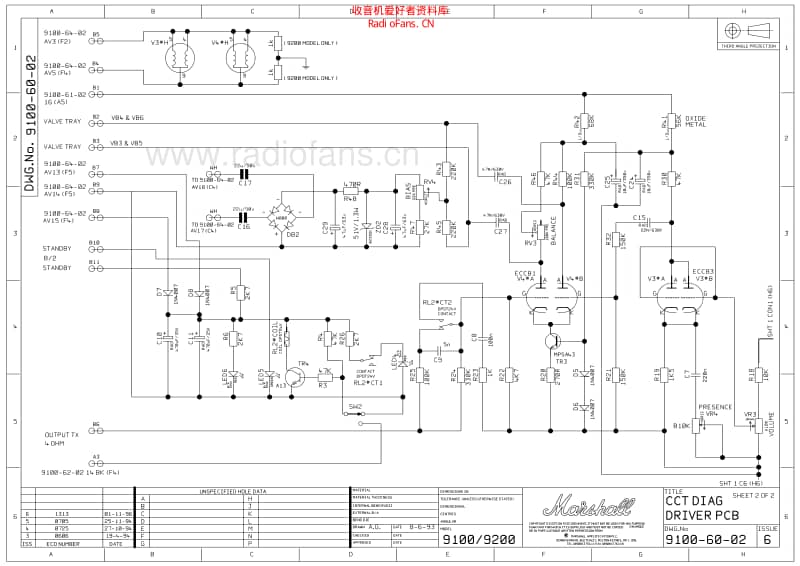 Marshall_9200_2x100w 电路图 维修原理图.pdf_第2页