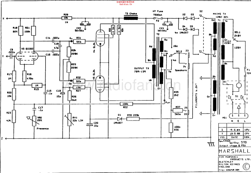 Marshall_jcm800_50w_4010 电路图 维修原理图.pdf_第2页