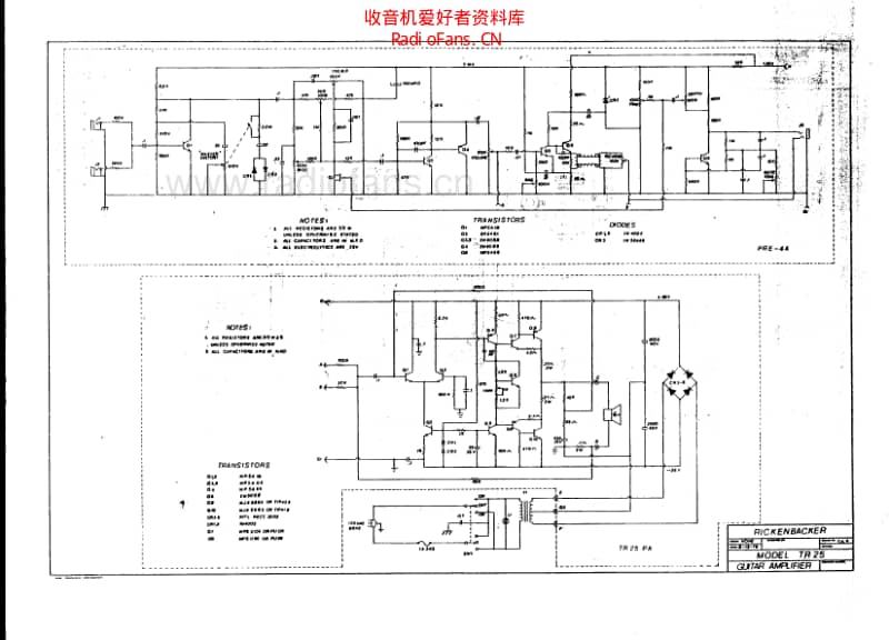 Rickenbacker_tr25 电路图 维修原理图.pdf_第1页