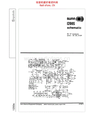 Sunn_1200s 电路图 维修原理图.pdf